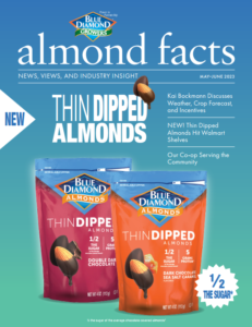 Almond Facts cover. Thin Dipped Almonds
